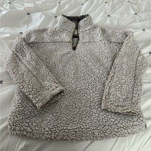Thread & Supply Sherpa Pullover Quarter Zip Jacket - Size M
